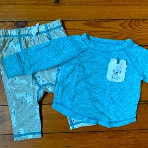 Cat & Jack Sweater and Pants Matching Set 3-6 mo
